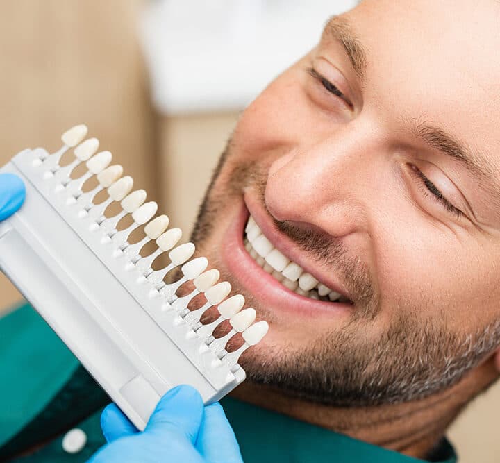 Man Undergoing A Dental Veneers Treatment